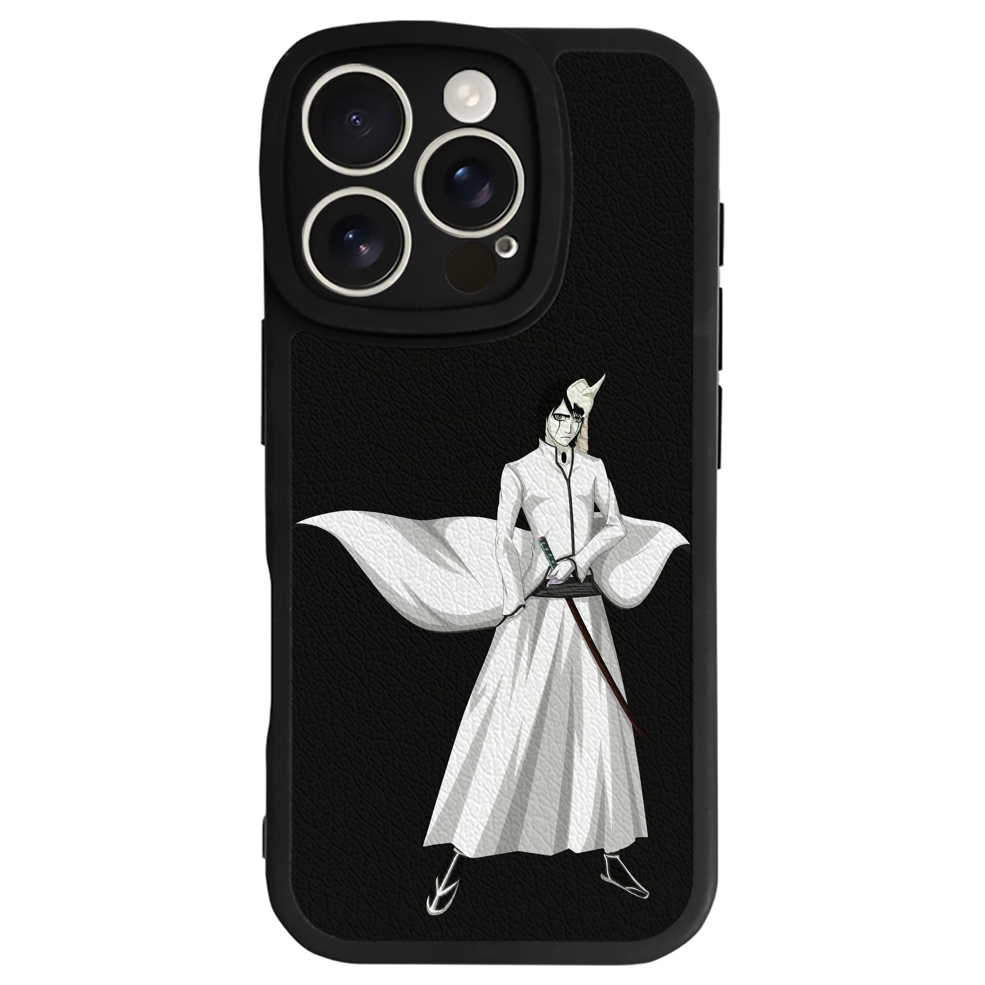 （画像用） ブリーチ ウルキオラ·シファー BLEACH Ulquiorra cifer 【iPhone 16シリーズ対応】シリコンスマホケース（レザー調） 材質：シリコン
